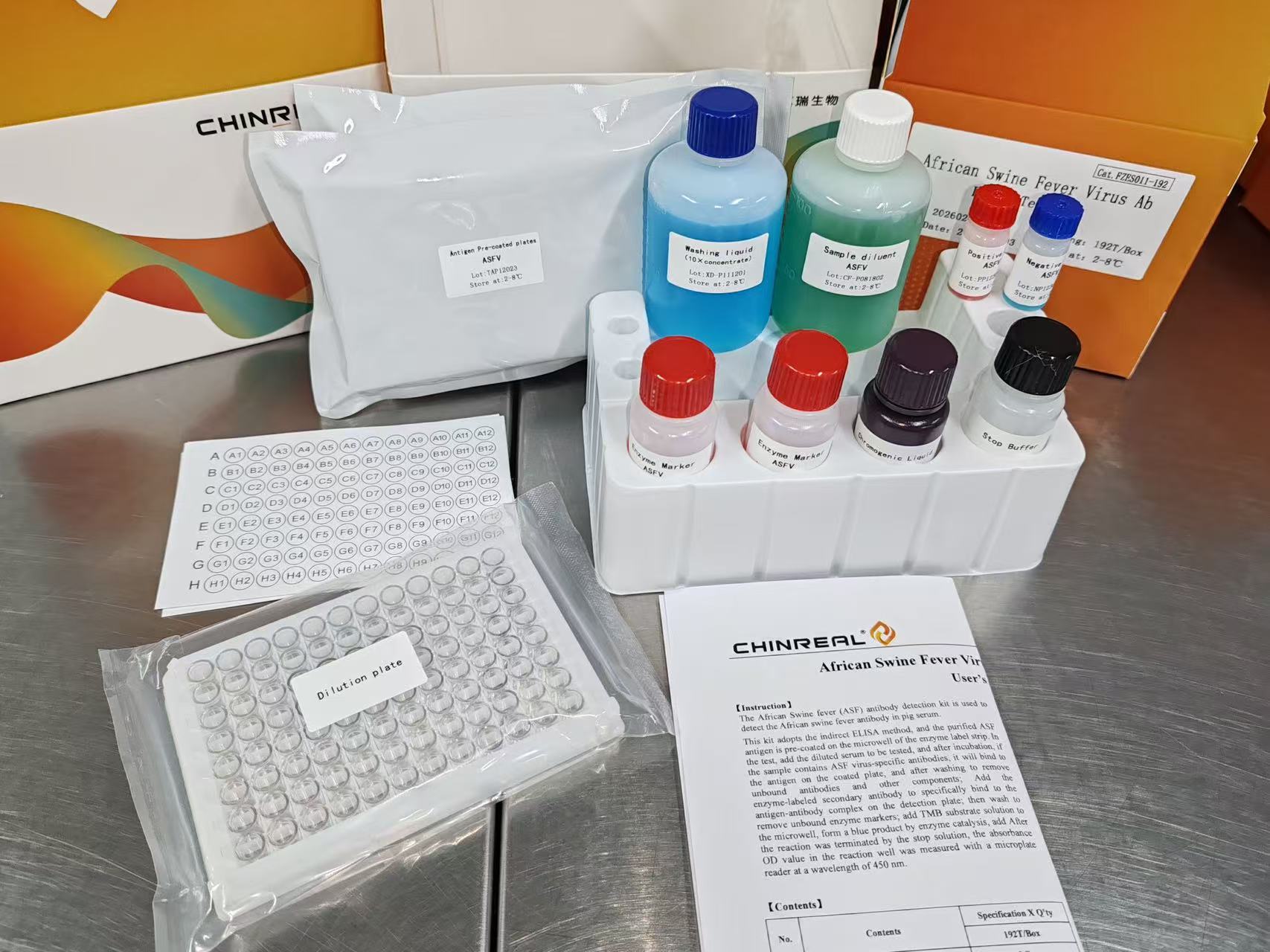 African Swine Fever Virus（ASFV) Ab, Elisa Test Kit